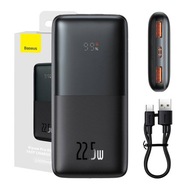 BASEUS PODRÓŻNY POWER BANK 10000 MAH 2X USB USB-C QC 3.0 22.5W Z KABLEM USB