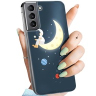 Zadný Kryt Hello Case pre Samsung Galaxy S21 FE PUZDRO S POTLAČOU antracitový vesmír mesiac