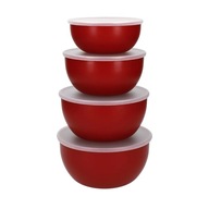 Zestaw EMPIRE RED misek z pokrywkami 4 szt. KITCHENAID