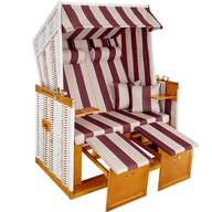 Plážový sedací box s čalúnením vr. ochranné plachty