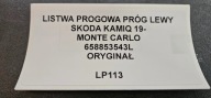 moulding threshold threshold left SKODA KAMIQ 19- MONTE CARLO original 658853543L