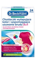 Dr.Beckmann Chusteczki wyłapujące kolor i brud 3W1 24 szt.
