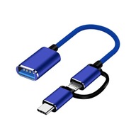 Kabel adapterowy OTG typu C Micro na USB 2 w 1, ła