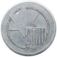 Getto Łódź, 10 marek 1943, aluminium, odm. 11/5, st. 2-