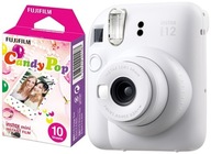 Aparat Fujifilm Instax Mini 12 biały + wkład Candy Pop