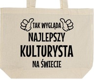 NAJLEPSZY KULTURYSTA torba zakupy prezent