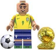 Figúrka futbalovej kocky Ronaldo Luís Nazário de Lima + Zlatá lopta