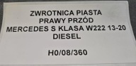 otoč čepu pravý předek S KLASA W222 4 MATIC