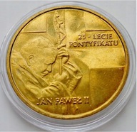 Moneta 2 zł. 2003r. NG "25-lecie pontyfikatu Jana Pawła II" + kapsel