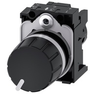 Potencjometr kompaktowy 22mm 10kOhm 1W IP69(K) tworzywo czarna gałka z