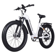 E-bike SHENGMILO MX06 48V 17,5Ah 500W 42km/h 90KM hliníkové koleso 26" biele