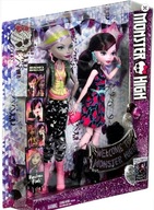 MATTEL MONSTER HIGH LALKA DRACULAURA I MOANICA DKAY ZESTAW 2 LALKI