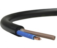 Przewód kabel warsztatowy OWY 2x1,5mm2 H05VV-F linka czarny ELEKTROKABEL