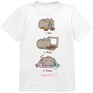 KOSZULKA DZIECIĘCA T-SHIRT DLA DZIECKA PUSHEEN KOT 116 PREZENT JAKOŚĆ