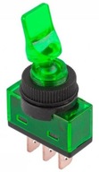 Przełącznik włącznik podświetlany zielony 12V 20A