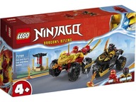 LEGO NINJAGO BITWA SAMOCHODOWO-MOTOCYKLOWA MIĘDZY