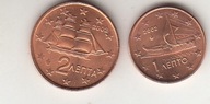 Grecja 2002 - 1 plus 2 cent .