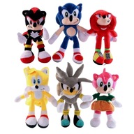 Zestaw 6 szt SONIC THE HEDGEHOG JEŻ PRZYTULANKA MIŚ MASKOTKA PLUSZAK 30cm