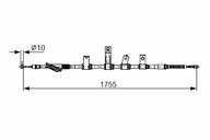 BOSCH LINKA HAMULCOWA RĘCZNEGO TYŁ P KIA MAGENTIS II 2.0 2.0D 2.7