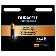 Baterie Alkaliczne Duracell Optimum AAA LR3 8szt