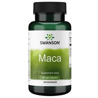 Swanson MACA 500 mg 100 kapsułek LIBIDO ENERGIA seks PAMIĘĆ