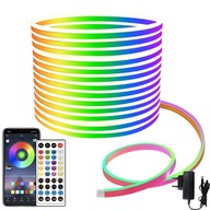 10M LED SZALAG RGBIC NEON FÉNY FLEX 24V IP67 BLUETOOTH ALKALMAZÁS + TÁVIRÁNYÍTÓ