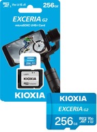 Karta microSD KIOXIA 256GB SDXC UHS I U3 V30 adapter