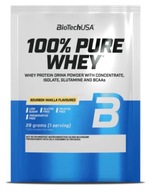 BioTech USA 100% Pure Whey 28g s príchuťou bourbon vanilka Energia Čerpadlo