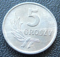 PRL - 5 gr groszy 1962 r. - mennicza z rolki (4)