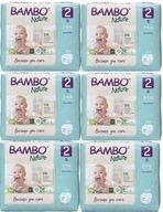 BAMBO NATURE MINI 2 EKO PIELUSZKI 3-6kg 6x30 6PAK