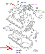 Ölwanne FORD 96BM6675DA FORD
