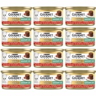 Purina Gourmet Gold Savoury Mokra karma z wołowiną i pomidorem 85g x 12 szt