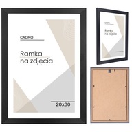 Ramka na zdjęcia 20x30 ramki czarna foto rama MDF CADRO