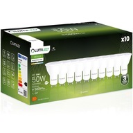 10x LED žárovka GU10 6W 4000K BÍLÁ NEUTRALNA 120° VÝKONNÁ PREMIUM CCD