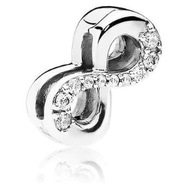 Charms REFLEXIONS Infinity 8 medál strasszokkal