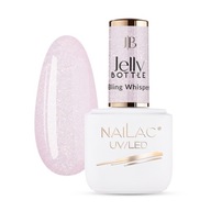 Gel na nehty v lahvičce s Se Třpytkami Jelly Bottle Bling Whisper NaiLac 7 ml