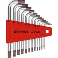 ZESTAW KLUCZY TRZPIEN.KĄT. 12-CZ. T6-T45 PB SWISS TOOLS W UCHW.Z TWORZ.SZTU