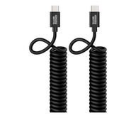 Kabel sprężynowy Silver Monkey USB-C - USB-C 1m
