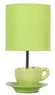 Zielona stylizowana lampka stołowa nocna CYNKA