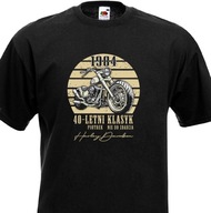 koszulka urodziny 40 50 60 vintage auto moto motocykl motor ROK WIEK IMIĘ
