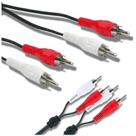 Kabel RCA 1.5m Cinch 2x Audio Stereo Przewód 2rca Chinch 2rca-2rca 2 x wtyk