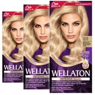 Wellaton Intense Farba na Vlasy 12/0 Sada Svetlá Prírodná Blond 3 ks