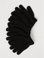 GEORGE 3 pak rukavice čierne one size SALE