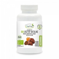 Vitálne  BIO Reishi Fungi Adaptogen 400mg 100 Kapsuly NatVita