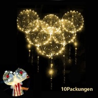 swiecacy balon led 10 szt. 20 cali bobo dekoracja swiecacy balon