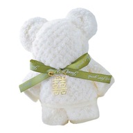 Bear Towels medvedík plyšová bábika Baby Green Ribbon