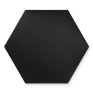 Čalúnený panel Hexagon Black - 30x26 cm