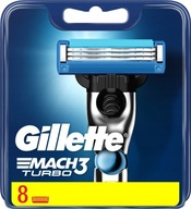 8X WKŁADY NOŻE OSTRZA DO MASZYNEK GILLETTE MACH 3 TURBO