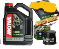 CR9EIA ZESTAW OLEJ MOTUL 10W40 4L FILTRY KAWASAKI ER-6N 06 r