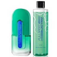 AVON FULL SPEED ELECTRIC ZESTAW PREZENT MĘSKI WODA TOALETOWA 100ML + GRATIS